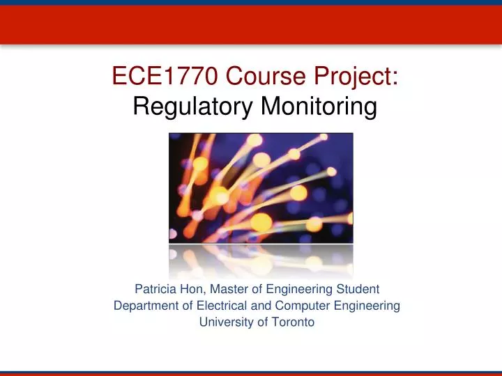 ece1770 course project regulatory monitoring