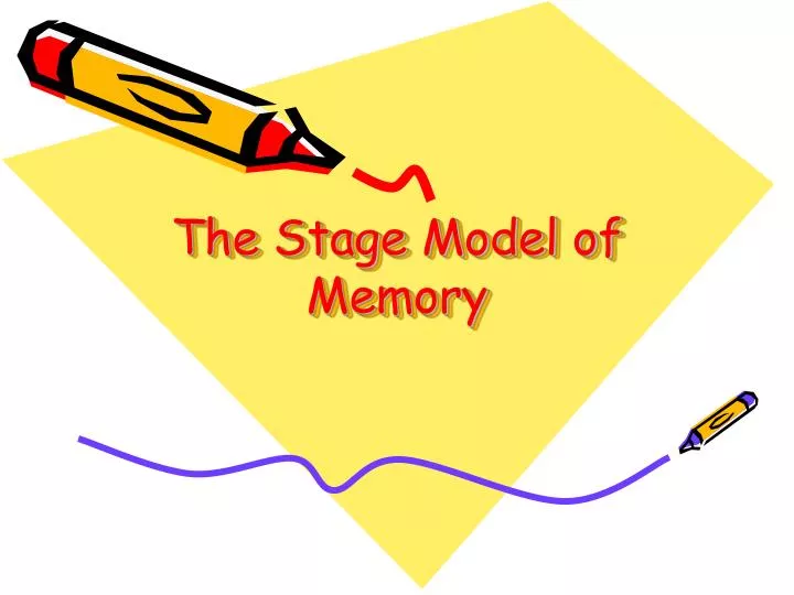 the stage model of memory
