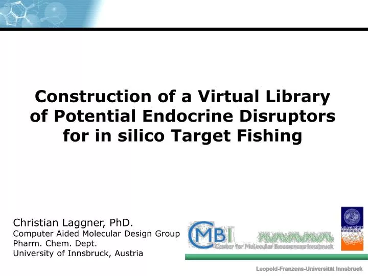 construction of a virtual library of potential endocrine disruptors for in silico target fishing