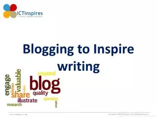 Blogging to Inspire writing