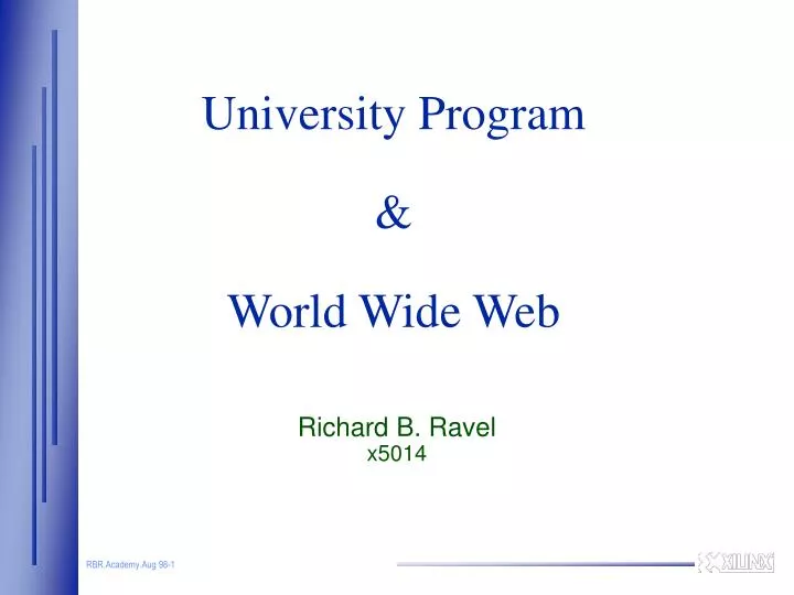 university program world wide web