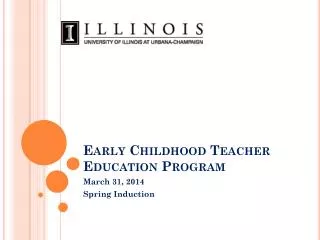 Early Childhood Teacher Education Program