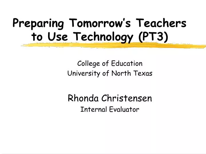 preparing tomorrow s teachers to use technology pt3