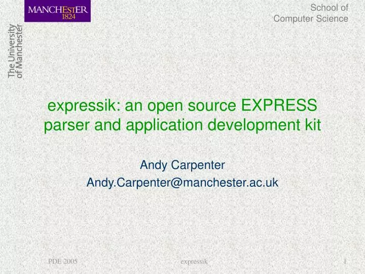 expressik an open source express parser and application development kit