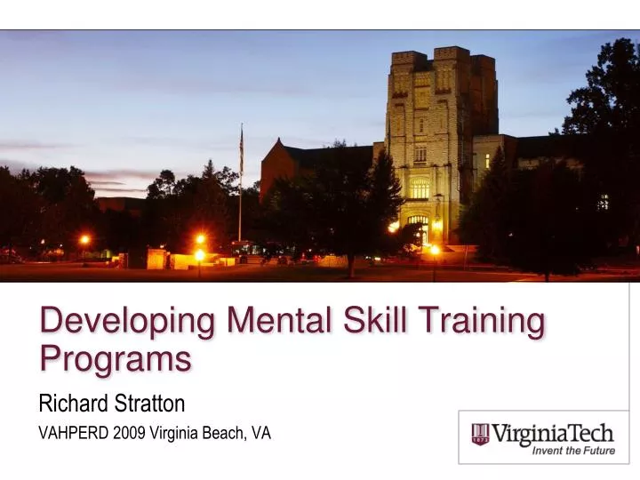 developing mental skill training programs