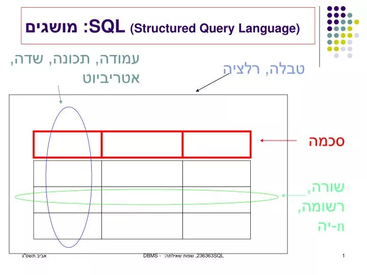 sql structured query language