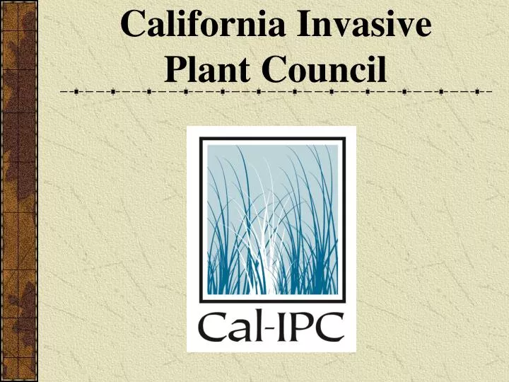 california invasive plant council