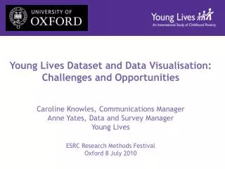 Young Lives Dataset and Data Visualisation: Challenges and Opportunities