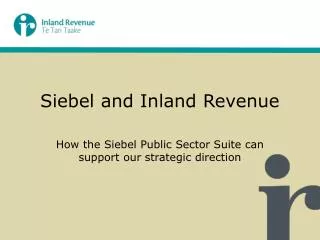 Siebel and Inland Revenue