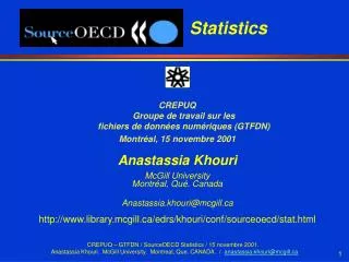 statistics