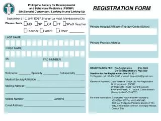 Philippine Society for Developmental and Behavioral Pediatrics (PSDBP)