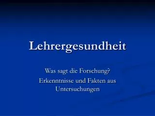 lehrergesundheit
