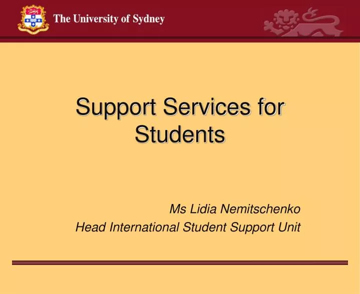 support services for students