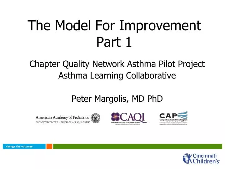 the model for improvement part 1
