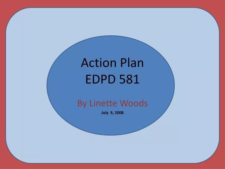 action plan edpd 581