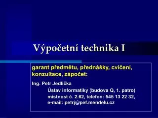 v po etn technika i