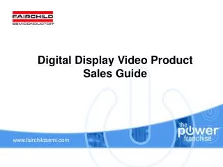 Digital Display Video Product Sales Guide