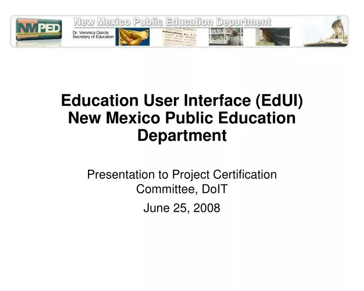 education user interface edui new mexico public education department