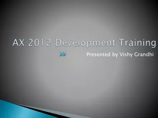 AX 2012 Development Training