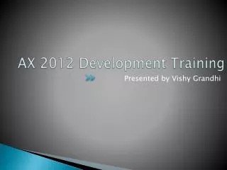 AX 2012 Development Training
