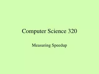 Computer Science 320