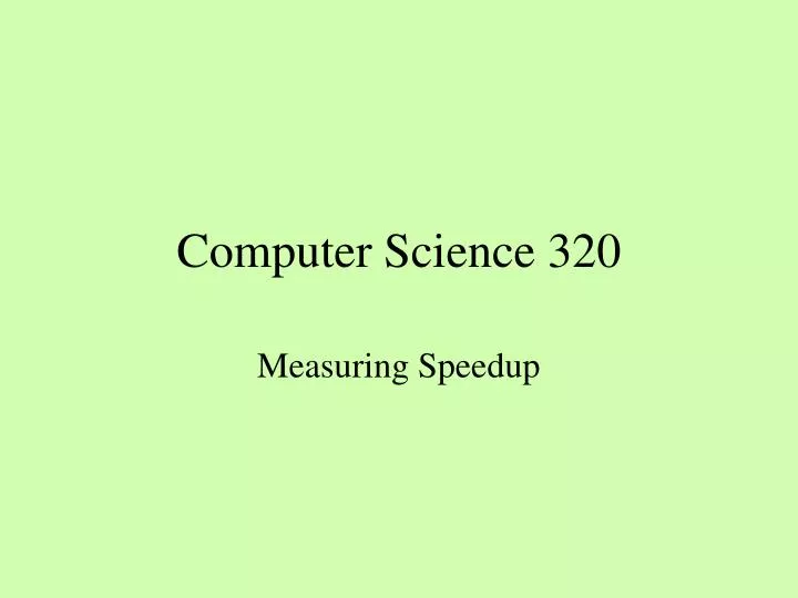 computer science 320