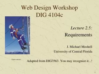 Web Design Workshop DIG 4104c