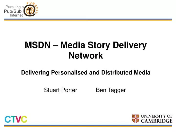 msdn media story delivery network delivering personalised and distributed media
