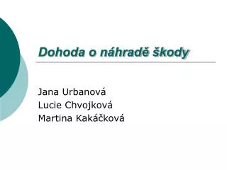 dohoda o n hrad kody