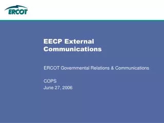 EECP External Communications