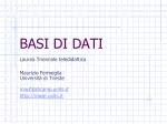 BASI DI DATI - slide 1