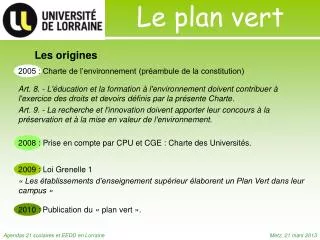 le plan vert
