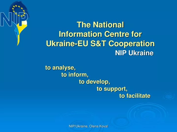 the national information centre for ukraine eu s t cooperation