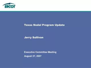 Texas Nodal Program Update