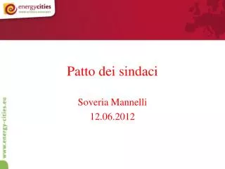 patto dei sindaci
