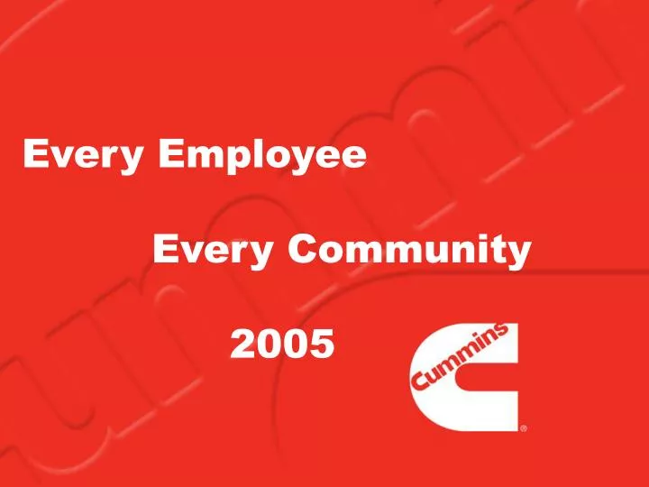 every employee every community 2005