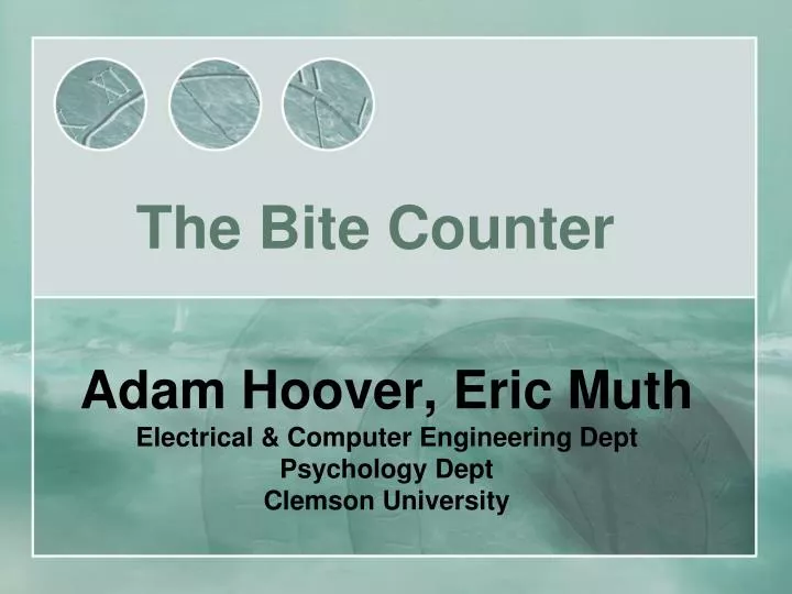 adam hoover eric muth electrical computer engineering dept psychology dept clemson university