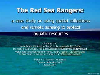 The Red Sea Rangers: