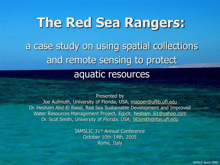 the red sea rangers