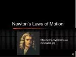 Newton’s Laws of Motion - slide 1