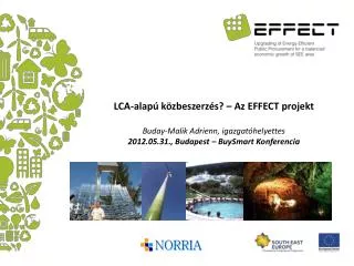 LCA-alapú közbeszerzés? – Az EFFECT projekt Buday-Malik Adrienn, igazgatóhelyettes