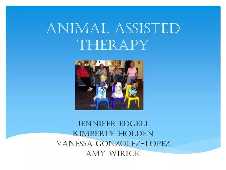 animal assisted therapy