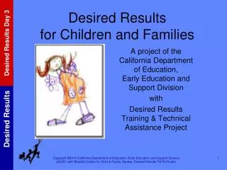 Desired Results for Children and Families