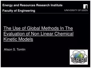 The Use of Global Methods In The Evaluation of Non Linear Chemical Kinetic Models