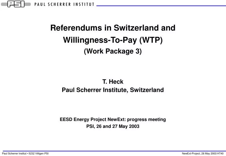 referendums in switzerland and willingness to pay wtp work package 3