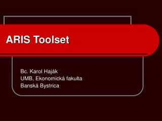 aris toolset