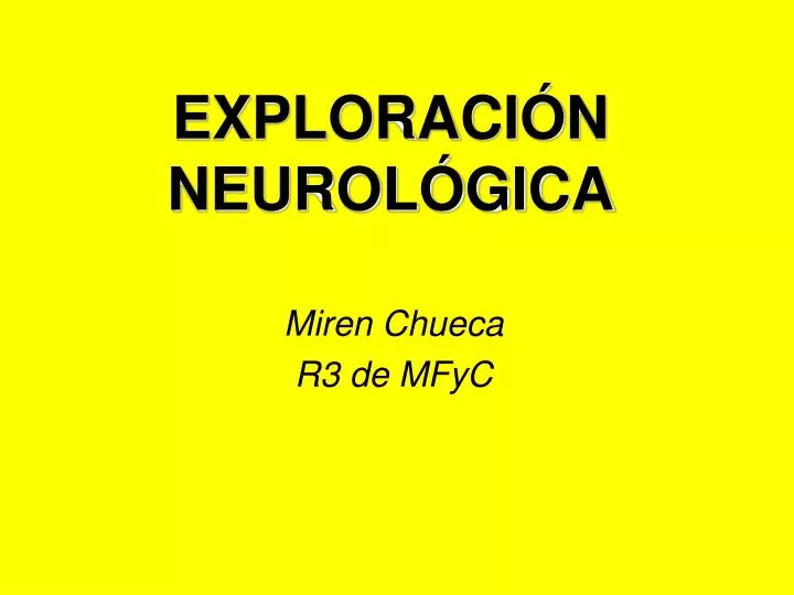 exploraci n neurol gica