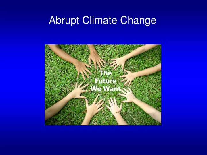abrupt climate change