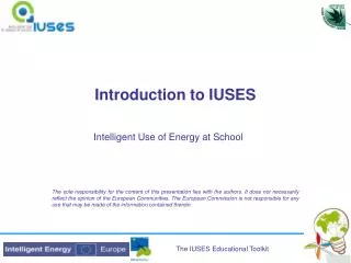 Introduction to IUSES
