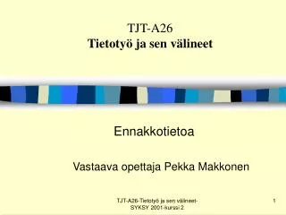 tjt a26 tietoty ja sen v lineet